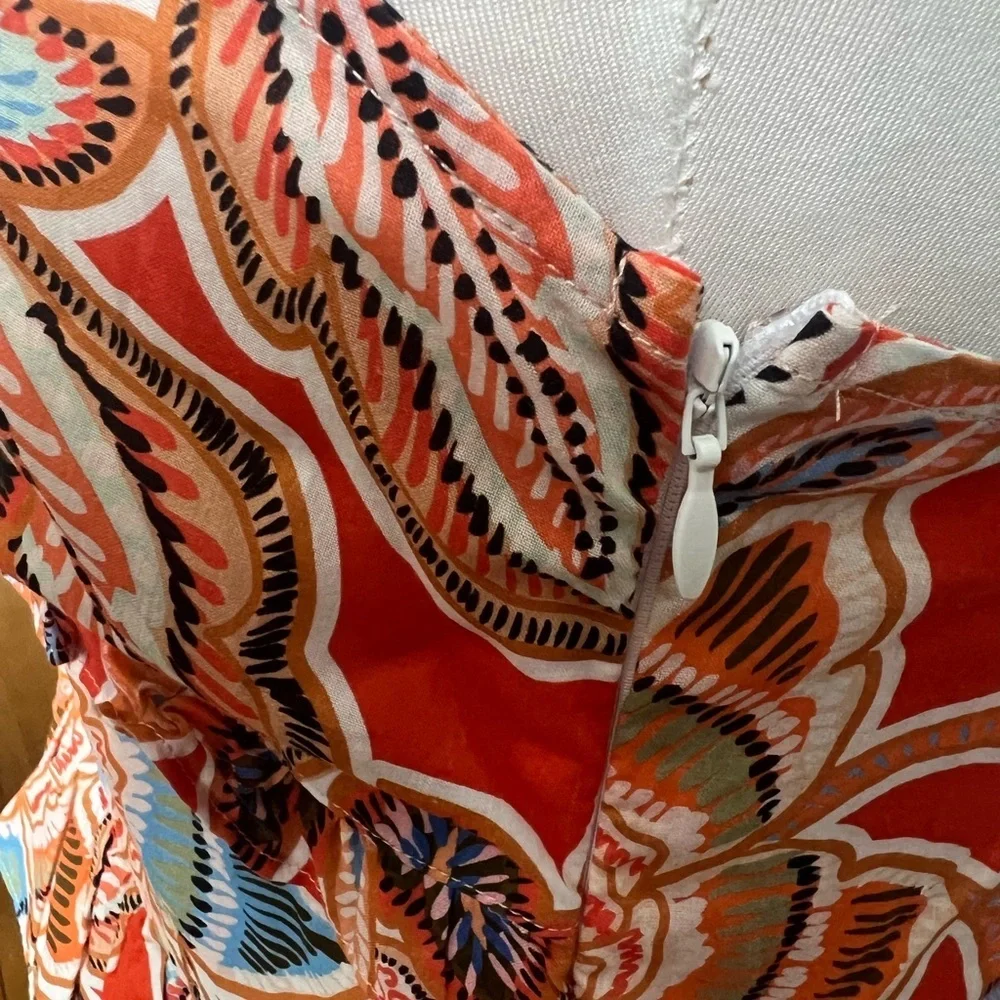 Misa Los Angeles Morrison Dress in Tangerine Floral - Small
